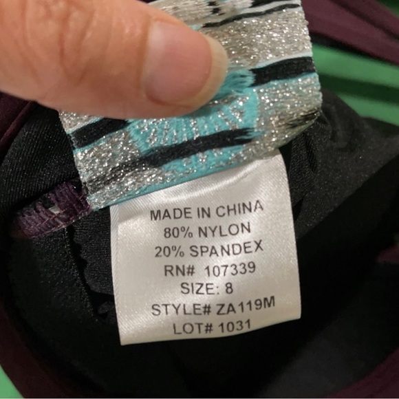 Sea and Sand Swimwear Bikini Size 8 Padded Bra NWT - Picture 8 of 11